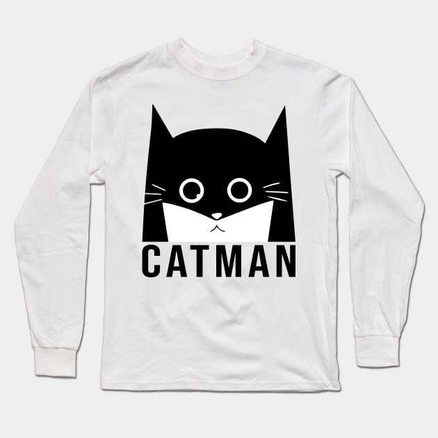 Catman Long Sleeve T-Shirt by timegraf